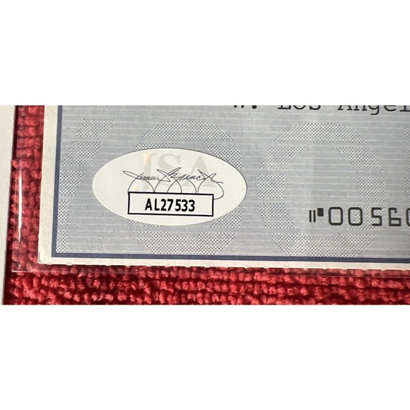 🔥 RARE LA Dodgers VIN SCULLY SIGNED CHECK JSA COA GEM MINT AUTOGRAPH CERTIFIED - Picture 3 of 6